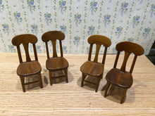 Load image into Gallery viewer, Artisan Made Signed 1976 Wooden Kitchen Table &amp; 4 Chairs
