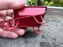 Load image into Gallery viewer, Red Wheelbarrow Filled with Daisies - Daisy Flowers
