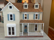 Load image into Gallery viewer, Nine Room Decorated Front Opening Dollhouse
