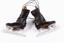 Load image into Gallery viewer, Terrific Pair of Black Leather Ice Skates with Laces
