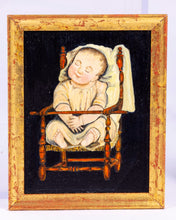 Load image into Gallery viewer, Painting of Baby in Red Chair - Laurie Ben Dov (Peyton Randolph House)
