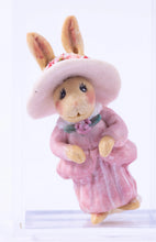 Load image into Gallery viewer, Louisa Padilla - Bunny Rabbit in Pink Dress - Tilted on in Picture!
