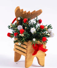 Load image into Gallery viewer, Christmas Reindeer Decorated with Greens
