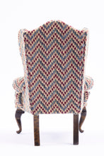 Load image into Gallery viewer, Nellie Belt Upholstered Wing Back Chair - From Estate of Lee Lefkowitz
