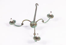 Load image into Gallery viewer, Pewter Chandelier (3 Arm) with Candles by Alan Hamer (Dutch Colonial Parlor)
