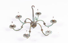 Load image into Gallery viewer, Pewter Chandelier (6 Arm) with Candles by Alan Hamer (Dutch Colonial Parlor)
