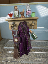 Load image into Gallery viewer, Dollhouse Miniature ~ Artisan Handmade Decorated Witch&#39;s Shelf
