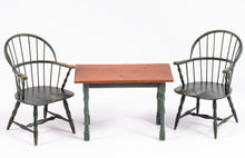 Load image into Gallery viewer, Peter Kendall Tavern Table &amp; Windsor Arm Chair Set by Susan Rountree (Colonial Tavern)
