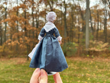 Load image into Gallery viewer, Debra Hammond Colonial Lady Doll in Blue Dress
