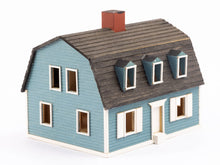 Load image into Gallery viewer, Gudgel 1:144 Scale Blue Dutch Colonial House
