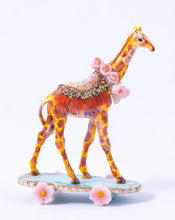 Load image into Gallery viewer, Artisan Made Toy Giraffe Pull Toy - Nicely Made, Signed CM
