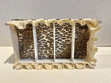 Load image into Gallery viewer, Dollhouse Miniatures ~ Hand Painted Cheetah Twin Bed
