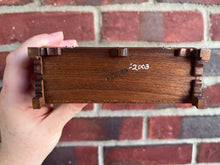 Load image into Gallery viewer, Dollhouse Miniatures ~ Roger Gutheil 2003 Wooden Mirrored Open Shelf with Drawers
