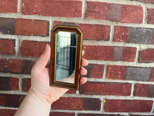 Load image into Gallery viewer, Vintage Roger Gutheil 1981 Tall Mirror with Wooden Frame
