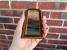 Load image into Gallery viewer, Vintage Roger Gutheil 1981 Tall Mirror with Wooden Frame
