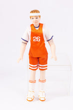Load image into Gallery viewer, Handmade Porcelain Male Doll Dressed as Basketball Player
