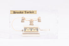Load image into Gallery viewer, Dollhouse Miniatures ~ Brooke Tucker White French Telephone
