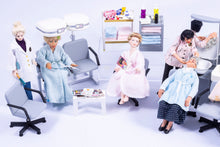 Load image into Gallery viewer, Dollhouse Miniature  ~ Terrific Hair Salon with Hand Sculpted Dolls &amp; Accessories - From Ursula Sauerberg Estate
