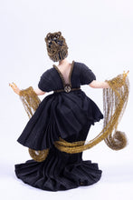 Load image into Gallery viewer, Dollhouse Miniature ~ Hand Sculpted Female Doll Gorgeous Art Deco 1930&#39;s Inspired Costume - From Ursula Sauerberg Estate
