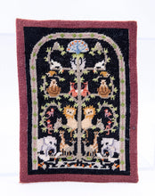 Load image into Gallery viewer, Dollhouse Miniature ~ Petit Point Animal Tapestry Tree of Life
