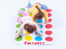 Load image into Gallery viewer, Dollhouse Miniature ~ TWO! Hand Sculpted Young Girls Playing Twister
