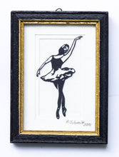 Load image into Gallery viewer, Dollhouse Miniature ~ Original Scherenschnitte or Scissorworks Cut of Ballerina
