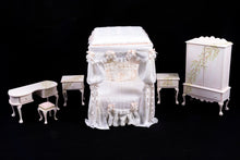 Load image into Gallery viewer, Dollhouse Miniature ~ IGMA Carol Young Six Piece Canopy Bedroom Set
