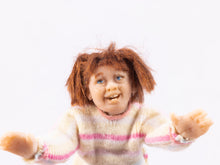 Load image into Gallery viewer, Dollhouse Miniature ~ TWO! Hand Sculpted Young Girls Playing Twister
