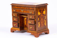 Load image into Gallery viewer, Dollhouse Miniature ~ UK Artist Neil Bateson Kneehole Desk, Signed Number 7
