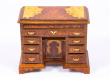 Load image into Gallery viewer, Dollhouse Miniature ~ UK Artist Neil Bateson Kneehole Desk, Signed Number 7
