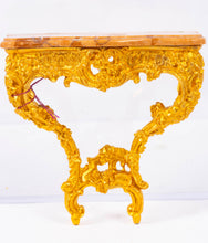 Load image into Gallery viewer, Dollhouse Miniature ~ Gilt Louis XV Console Marble Top Table by John Hodgson
