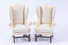 Load image into Gallery viewer, Pair of Nellie Belt Wing Back Chairs
