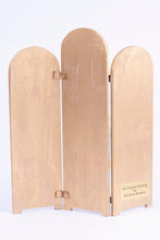 Load image into Gallery viewer, Dollhouse Miniature ~ Hand Painted Country Side 3 Panel Screen by Adrienne Brown
