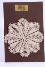 Load image into Gallery viewer, Dollhouse Miniature ~  Hand Knitted Lace Floral Tablecloth, UK Made - Margaret Sitch
