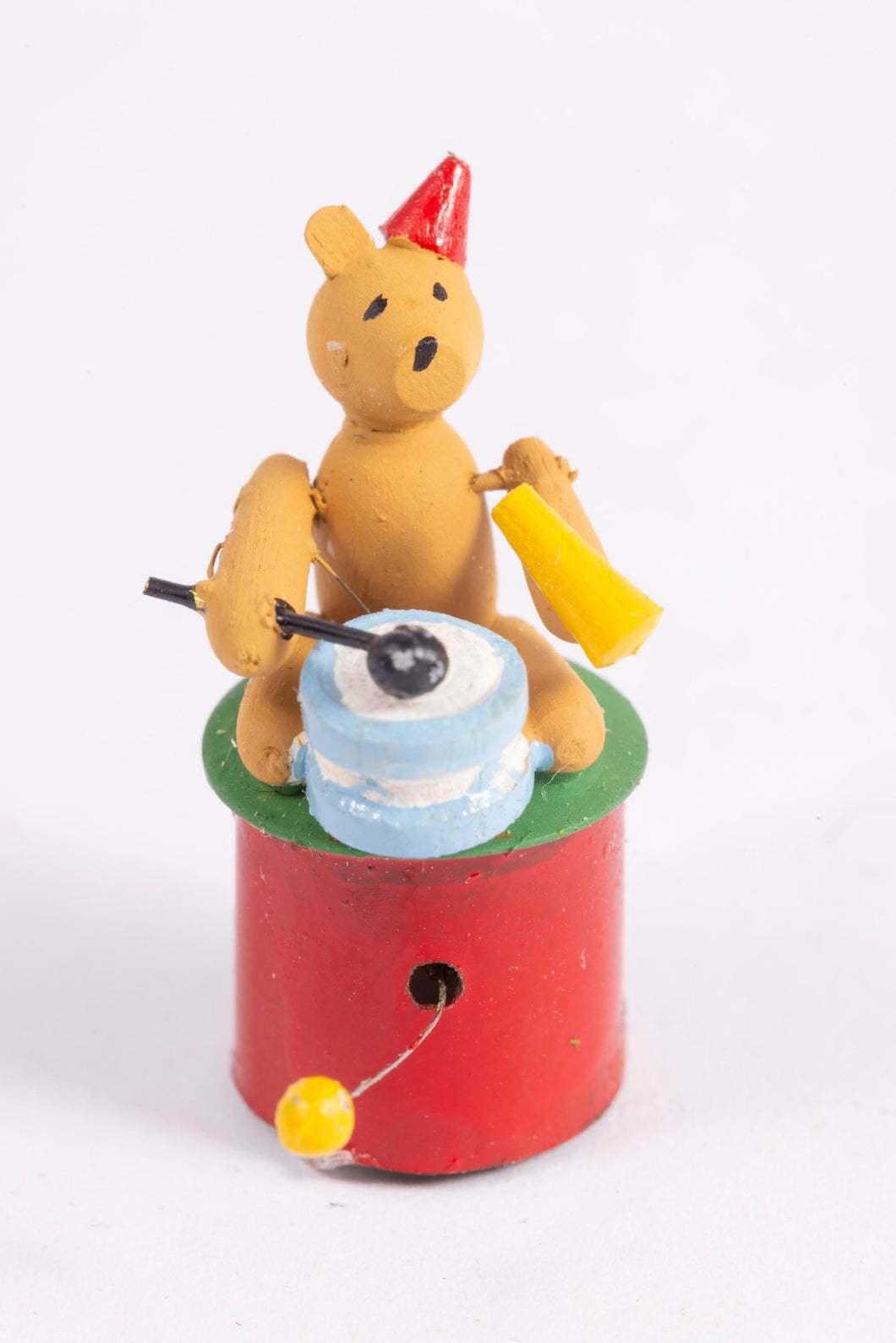 Dollhouse Miniature ~ Laurence St Ledger Working Bear Toy with Drum