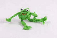 Load image into Gallery viewer, Dollhouse Miniature ~ Hand Crocheted Frog
