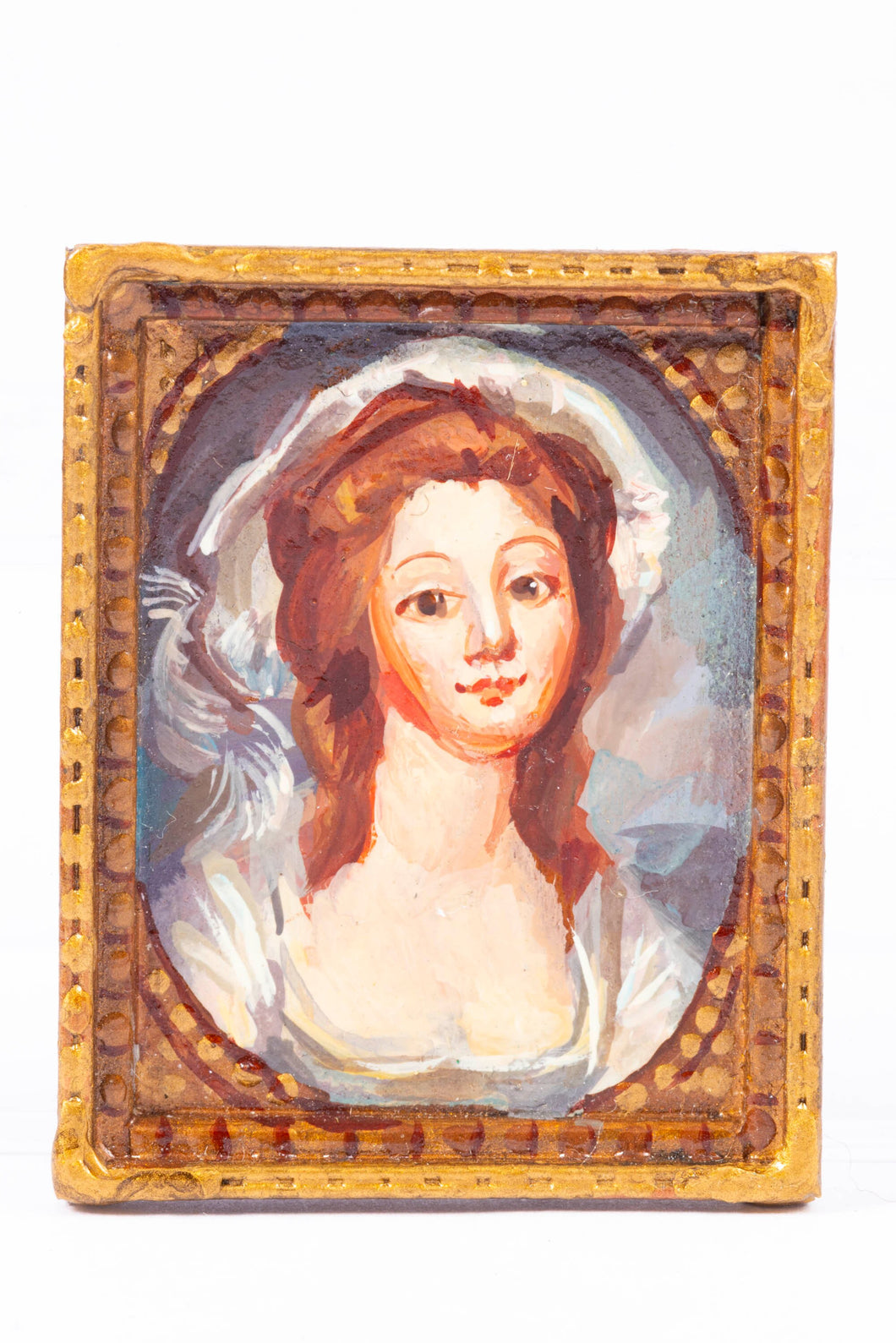 Dollhouse Miniature ~ Natasha Beshenkovsky Portrait of Woman