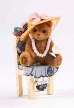 Load image into Gallery viewer, Dollhouse Miniature ~ Hand Sculpted Little Girl Doll &amp; Teddy Bear For Tea by Linda Farris
