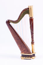 Load image into Gallery viewer, Dollhouse Miniature ~ Ken Manning Beautiful Harp, Signed and Dated - From Lee Lefkowitz Collection
