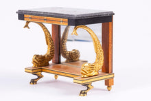 Load image into Gallery viewer, Dollhouse Miniature ~ Tony Jones  Pier / Hall Table with Dolphin Legs,  From Lee Lefkowitz Collection
