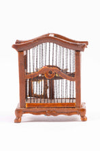 Load image into Gallery viewer, Dollhouse Miniature ~ Bespaq Birdcage with 2 Love Birds,  From Lee Lefkowitz Collection
