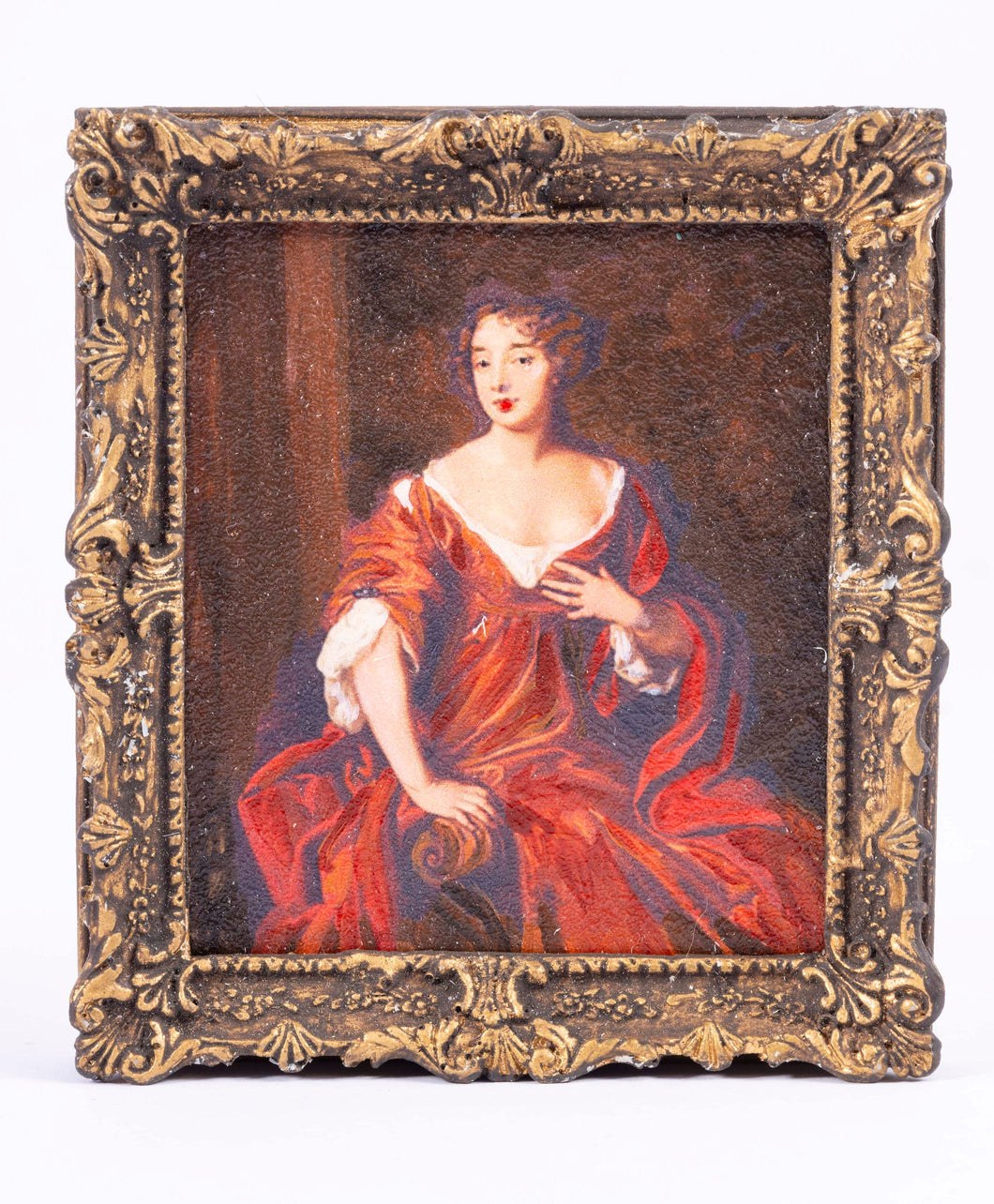 Dollhouse Miniature ~ Painting of Lady Wellgwyn, From Lee Lefkowitz Collection