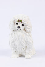 Load image into Gallery viewer, Dollhouse Miniature ~ White Poodle Dog, Vintage Concord Resin Handpainted
