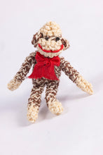 Load image into Gallery viewer, Dollhouse Miniature ~ Hand Crocheted Sock Monkey Toy
