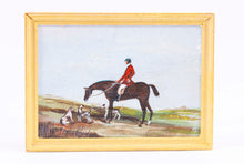 Load image into Gallery viewer, Dollhouse Miniature ~ Hunting Dogs with Rider &amp; Horse by Spice
