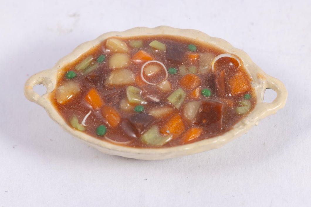 Dollhouse Miniature ~ IGMA Artist Anne Caesar Beef Stew