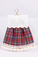 Load image into Gallery viewer, Dollhouse Miniature ~ Handmade Little Girl&#39;s Plaid Dress
