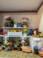 Load image into Gallery viewer, Dollhouse Miniature ~ Flower Shop Picture Frame Room Box Display with Plexiglass Front
