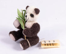 Load image into Gallery viewer, Dollhouse Miniature ~ Handmade Panda Bear by Madeleine Nelken of Fance
