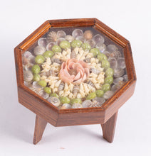 Load image into Gallery viewer, Dollhouse Miniature ~ Octagonal Table Filled with Shells
